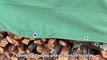 FoundGo Canvas Tarp 8x10ft Heavy Duty Waterresistant Tarps